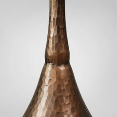 Sculptural Antique Bronze Side Table