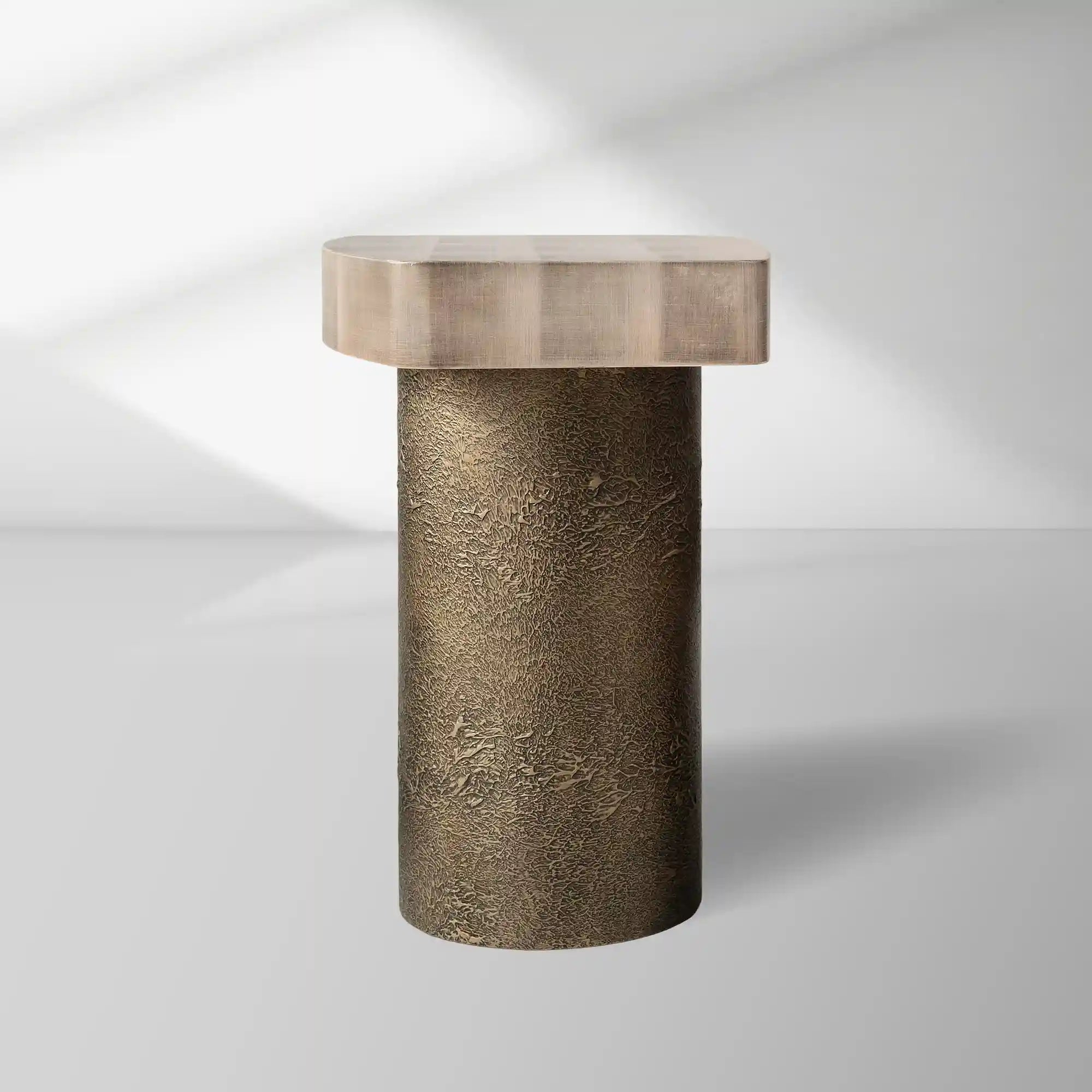 Patina Textured Metal Coffee Table