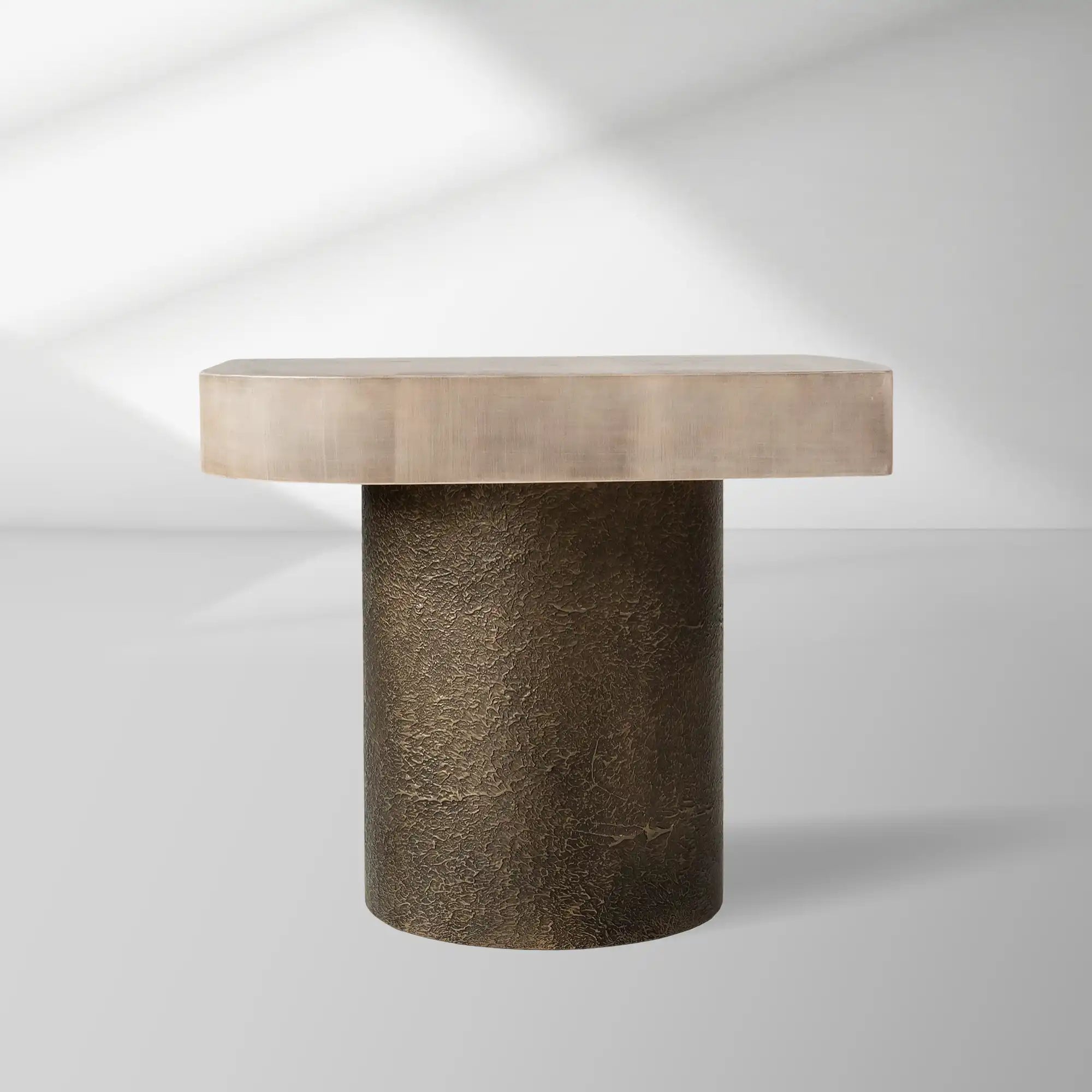 Patina Textured Metal Coffee Table
