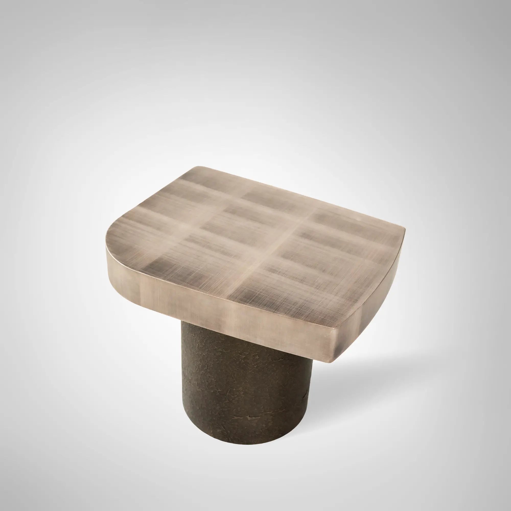 Patina Textured Metal Coffee Table