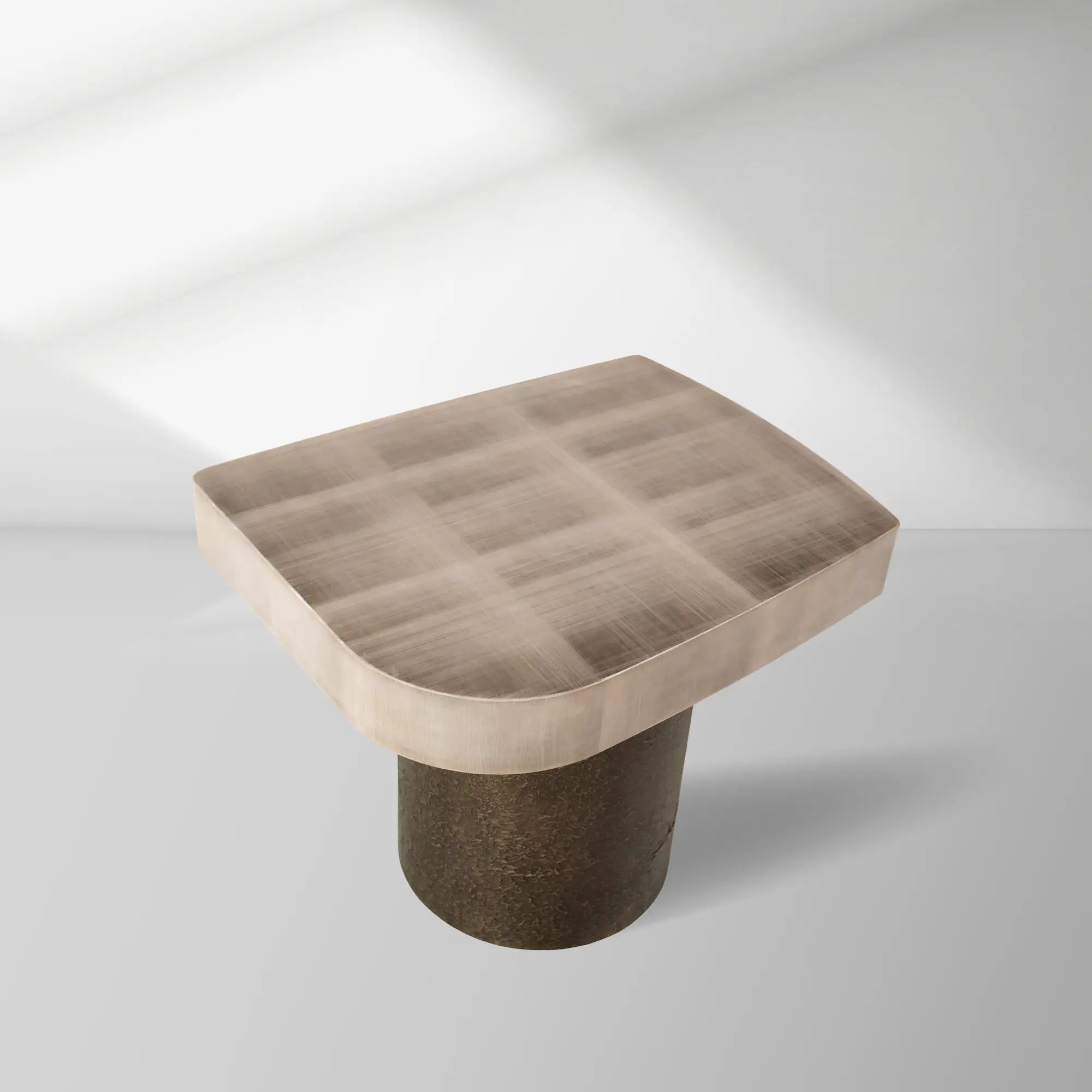 Patina Textured Metal Coffee Table