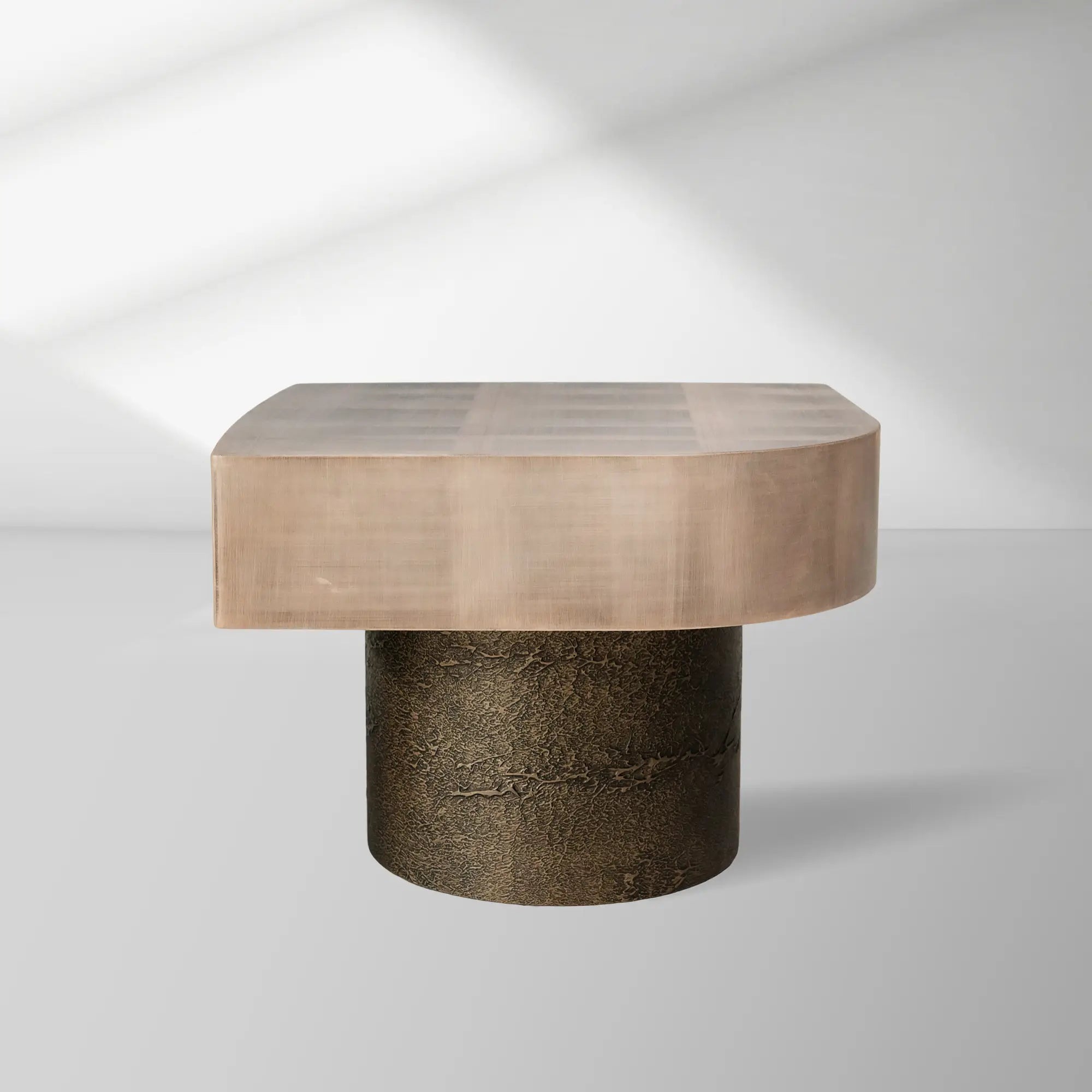 Patina Textured Metal Coffee Table