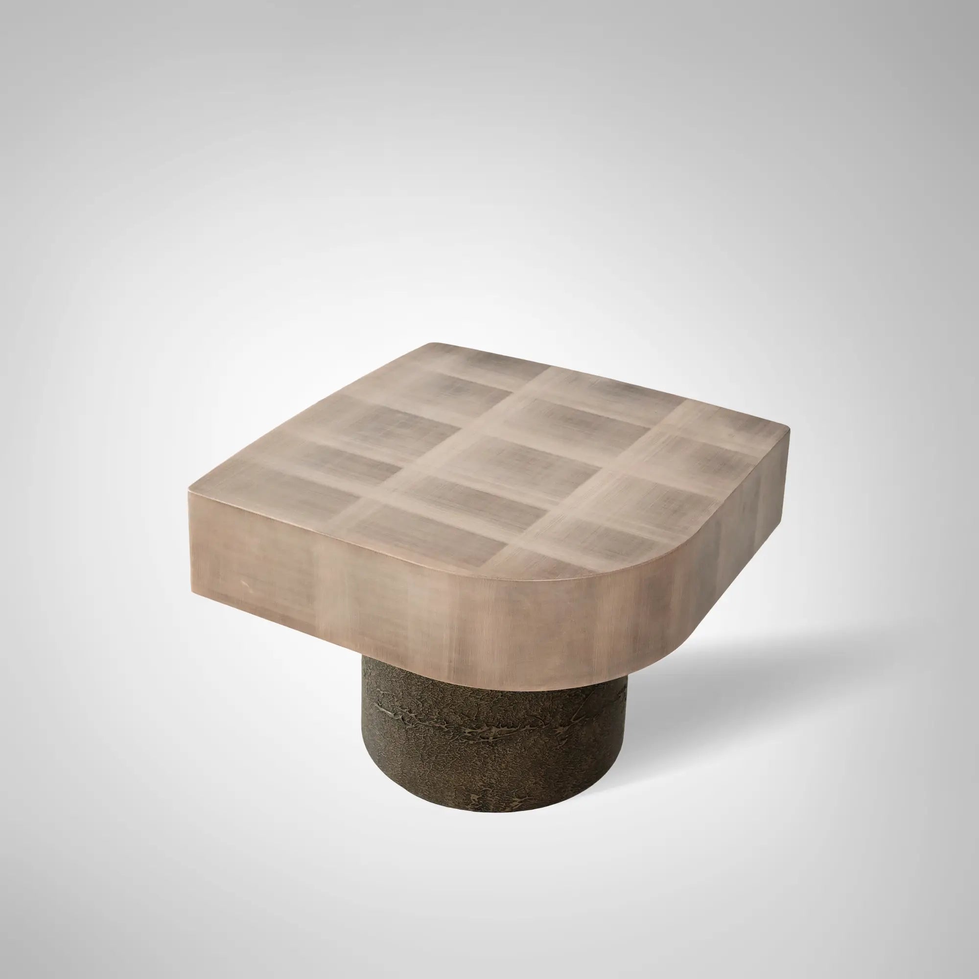 Patina Textured Metal Coffee Table