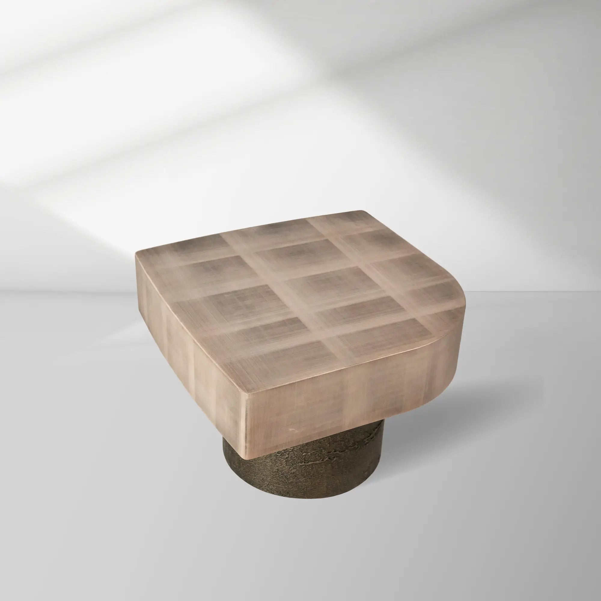 Patina Textured Metal Coffee Table