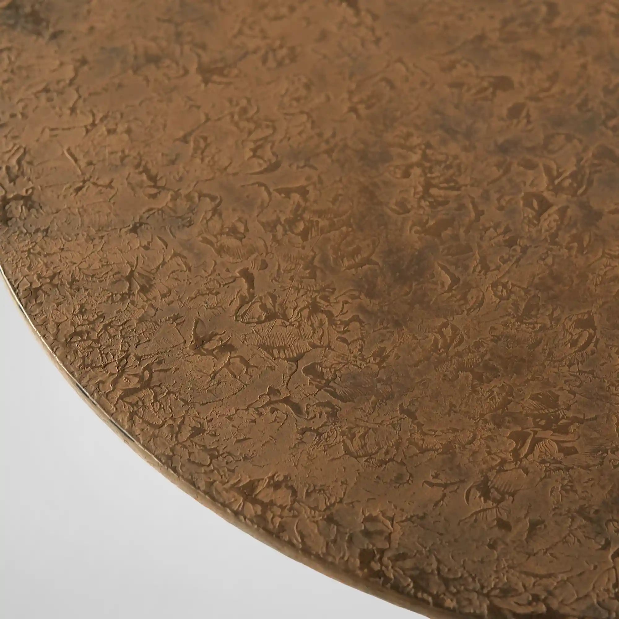 Patina Copper Mushroom Side Table