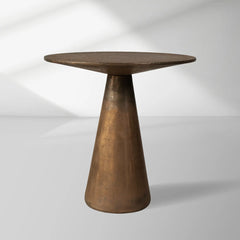Patina Copper Mushroom Side Table