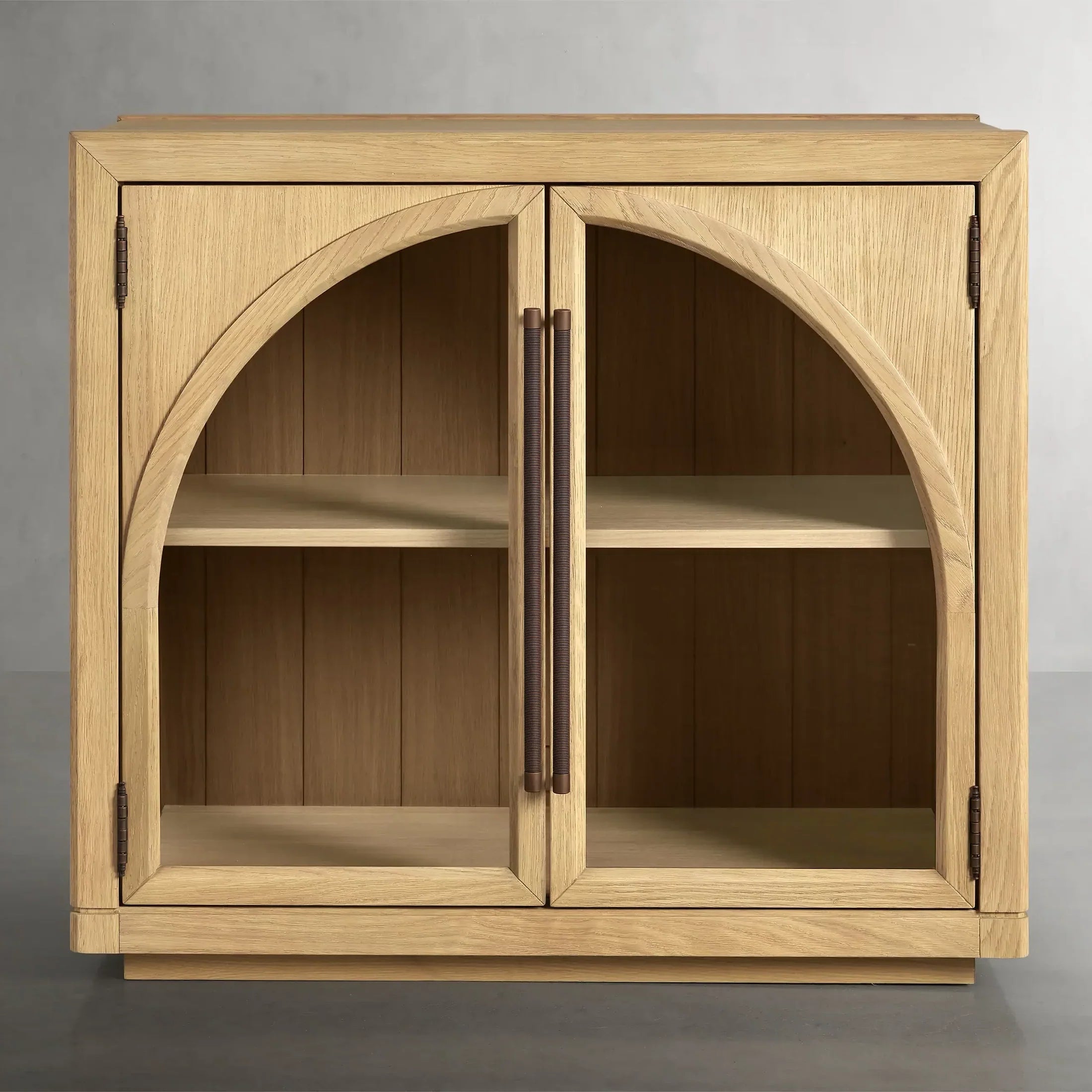 Hattie Oak Hall Chest Arched Design Storage Cabinets