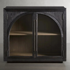 Hattie Oak Hall Chest Arched Design Storage Cabinets