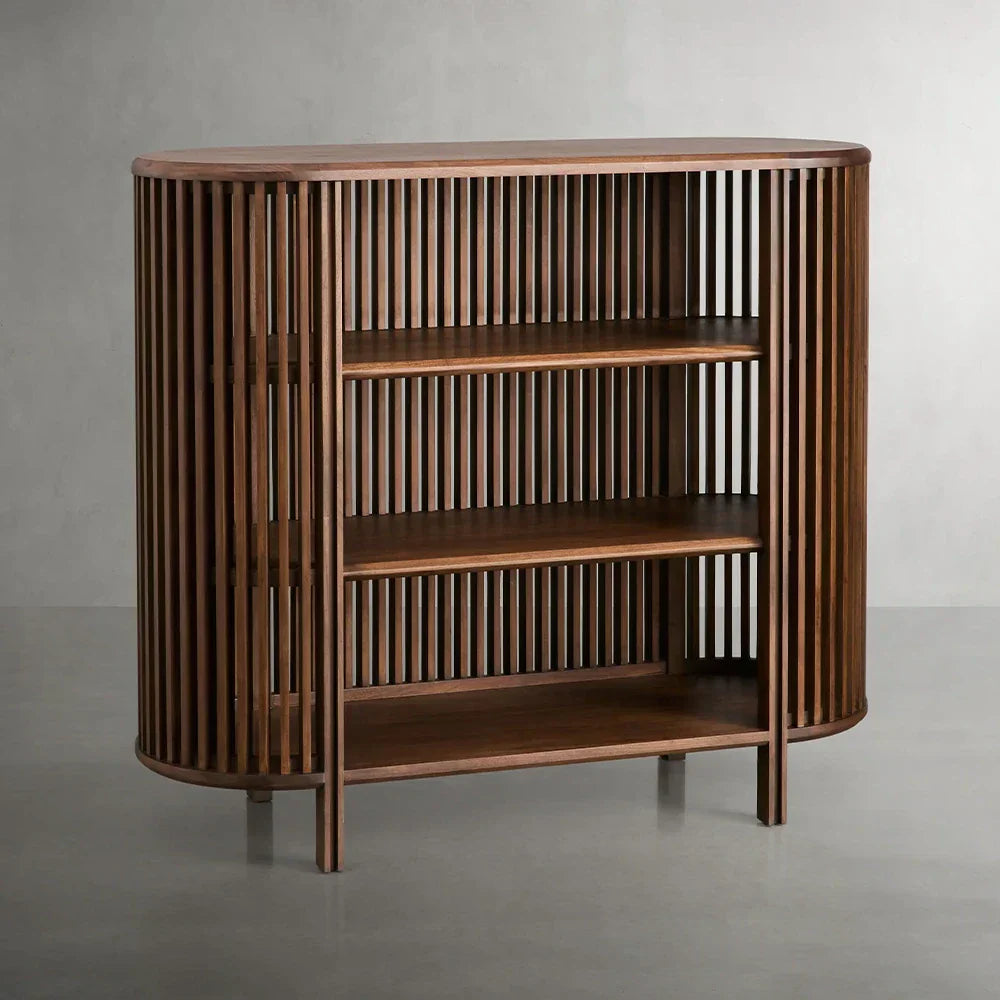 Paige Low Reeded Storage Cabinet