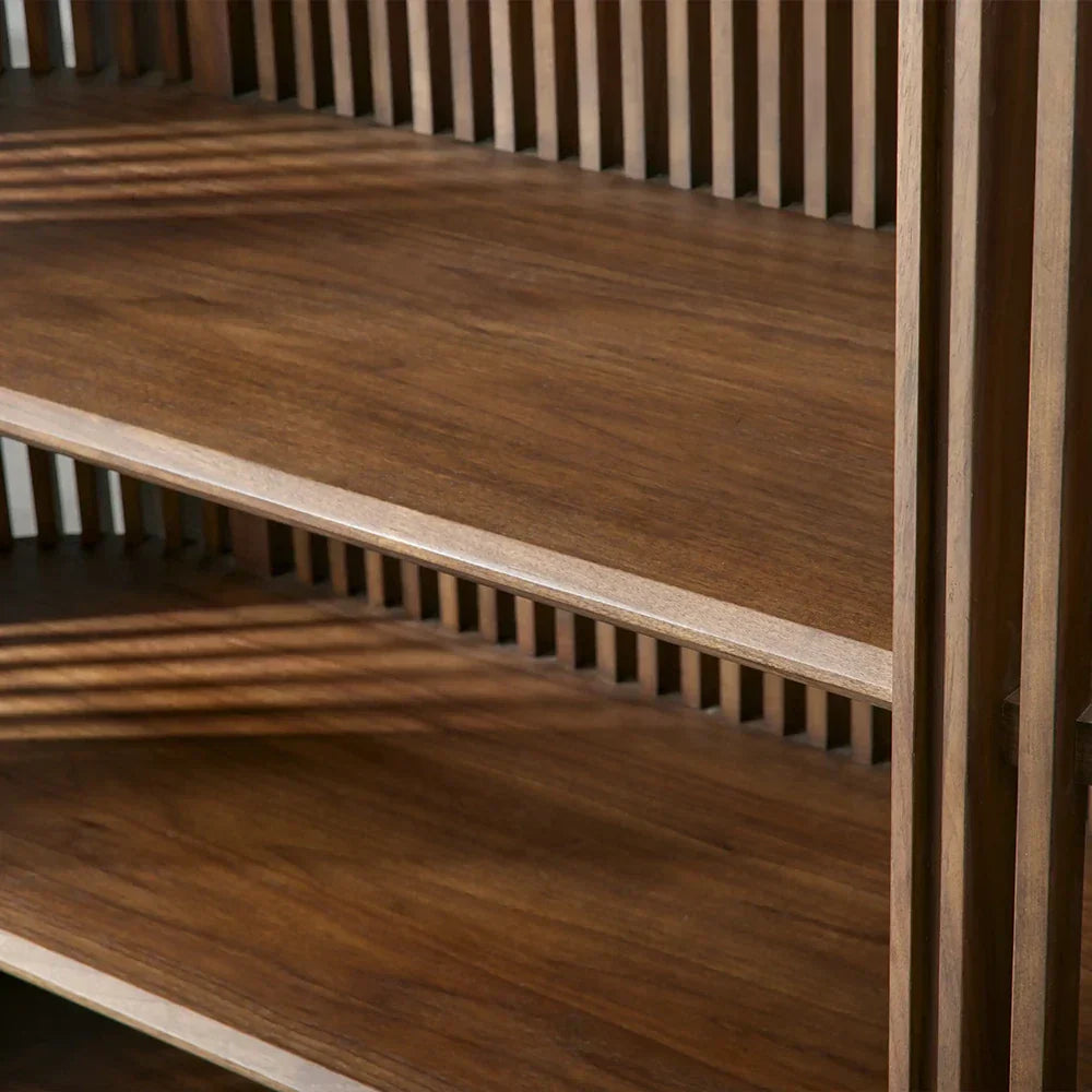 Paige Low Reeded Storage Cabinet