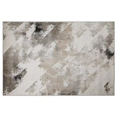 Puxina Abstract Brushstroke Neutral Area Rug with Casual Art & a Sense of Relaxation Carpet Modern Brushstroke Wash Style