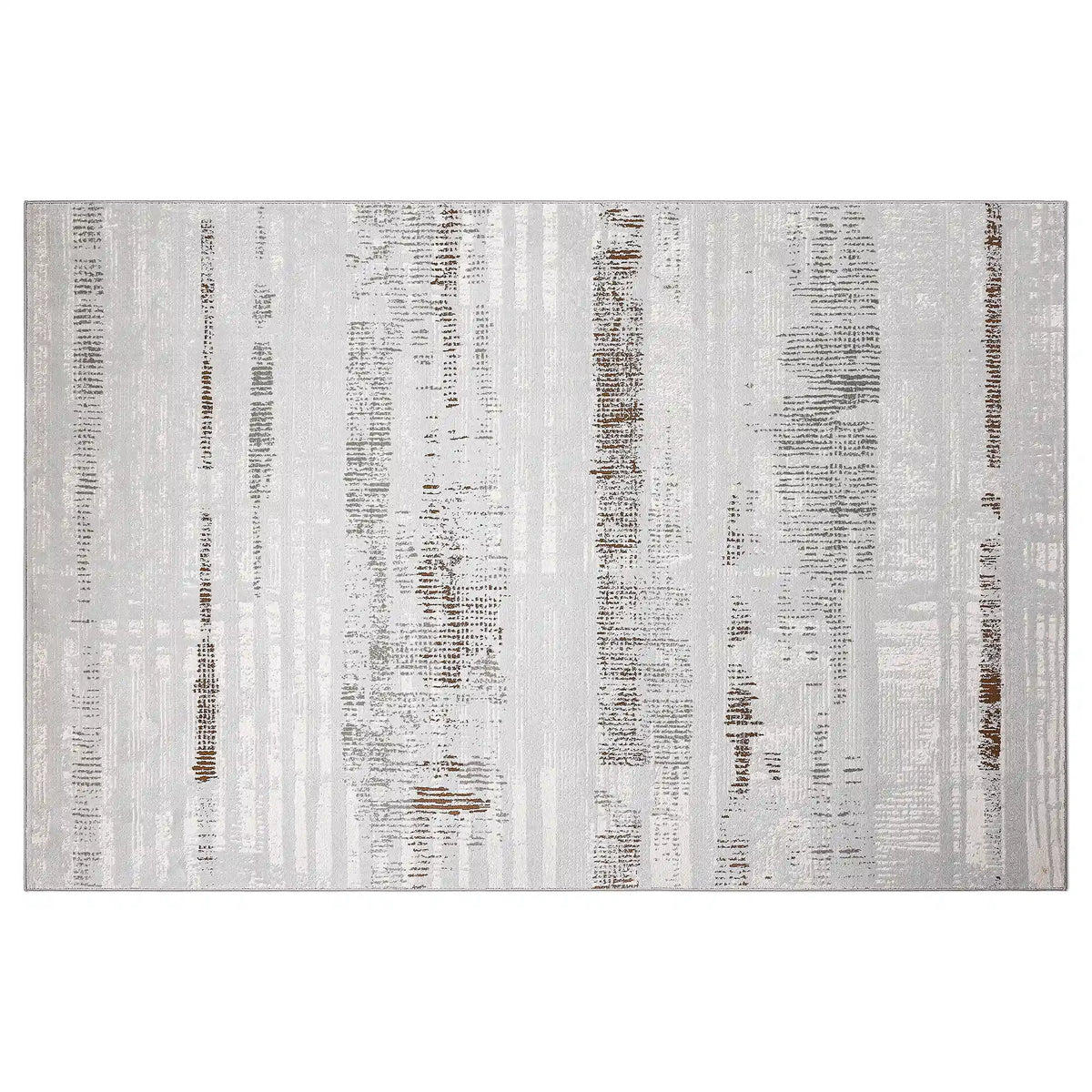 Puxina Soft Linear Texture Neutral Area Rug with Minimalist & Relaxing Carpet Soft Script Texture Style