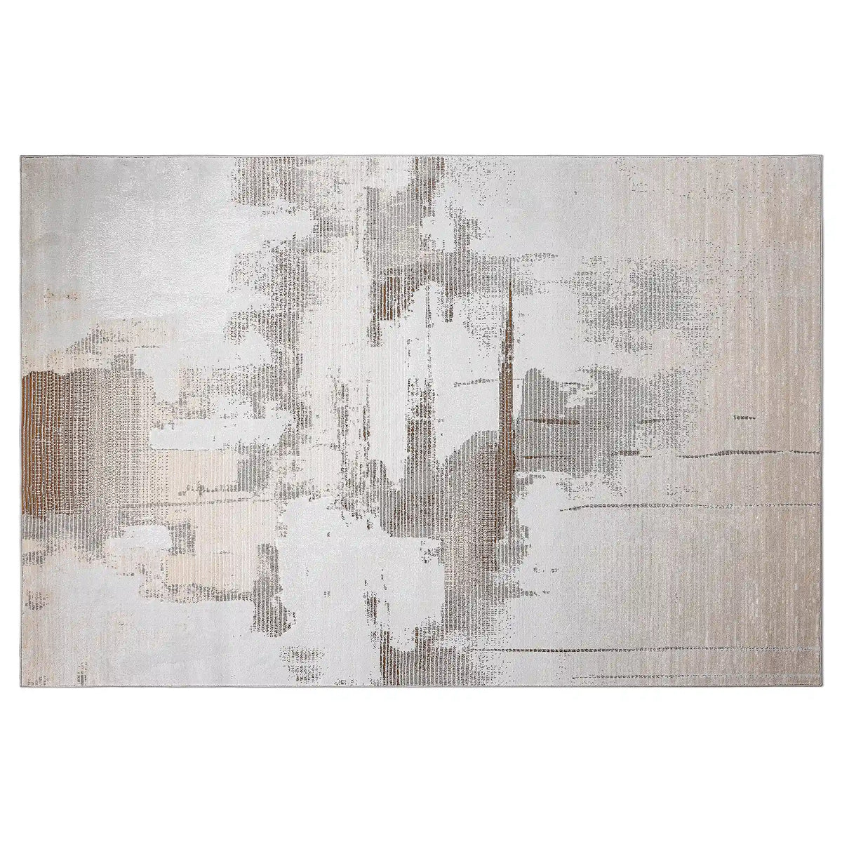 Puxina Soft Washed Brush Abstract Area Rug with Art & Spontaneity Carpet Artistic Wash Style