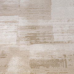 Shanluan Layered Horizon Abstract Neutral Area Rug Natural Breathable Feel & Minimalist Warm Ambiance Carpet