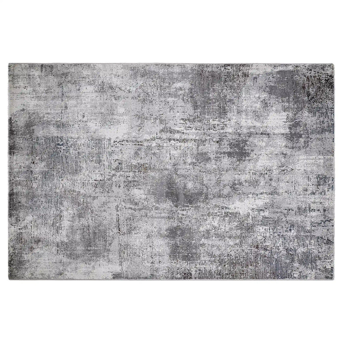 Torino Disrupted Linear Texture Abstract Neutral Area Rug Modern Disrupted Linear Abstract Style Carpet