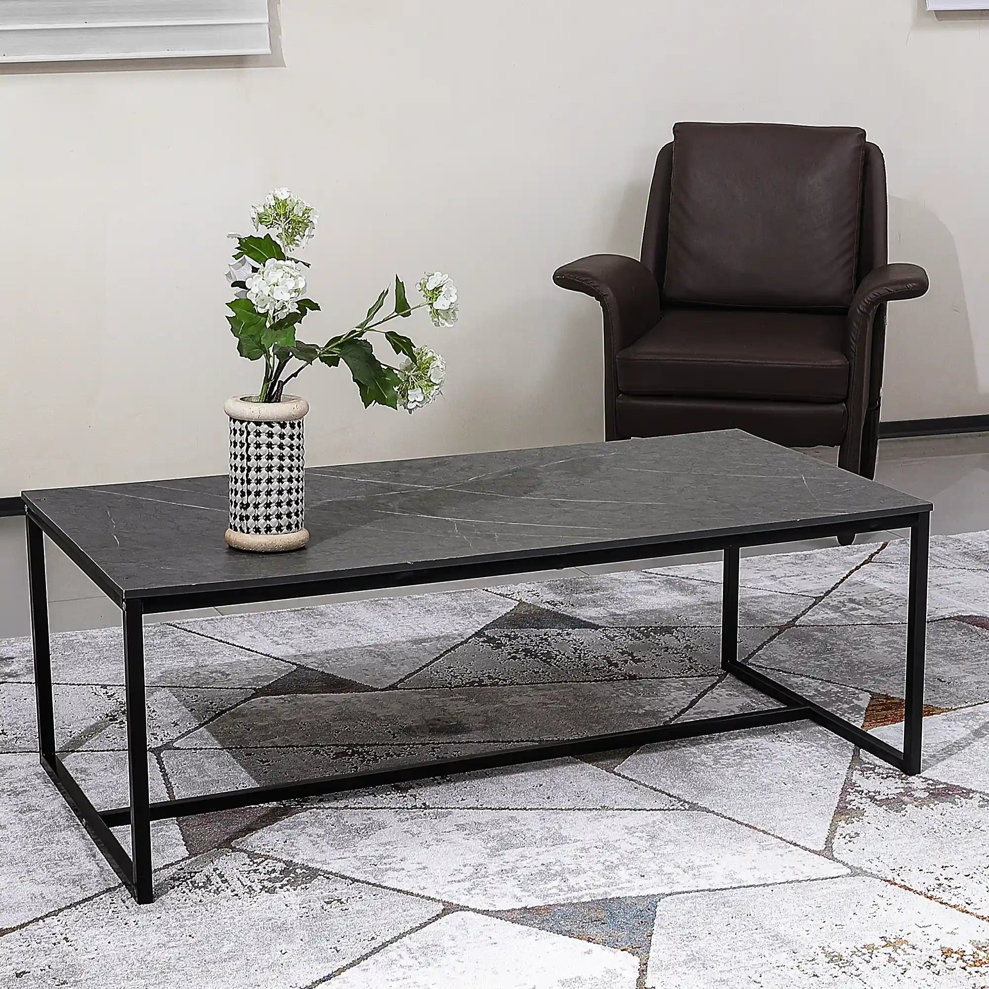 Torino Fragmented Facet Geometric Abstract Neutral Area Rug Modern Industrial Distressed Geometric Style Carpet
