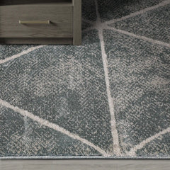 Torino Faceted Grid Abstract Neutral Area Rug with a Sense of Order & Design Carpet Modern Geometric Starburst Style