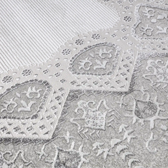 Shafei Ornamental Border Calm Interior Area Rug Exquisite Embossed Border with Classic Patterns Carpet