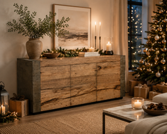 Telluride Mexican Oak TV Stand Cabinet Media Console Result Sideboard Wood Television Storage Unit