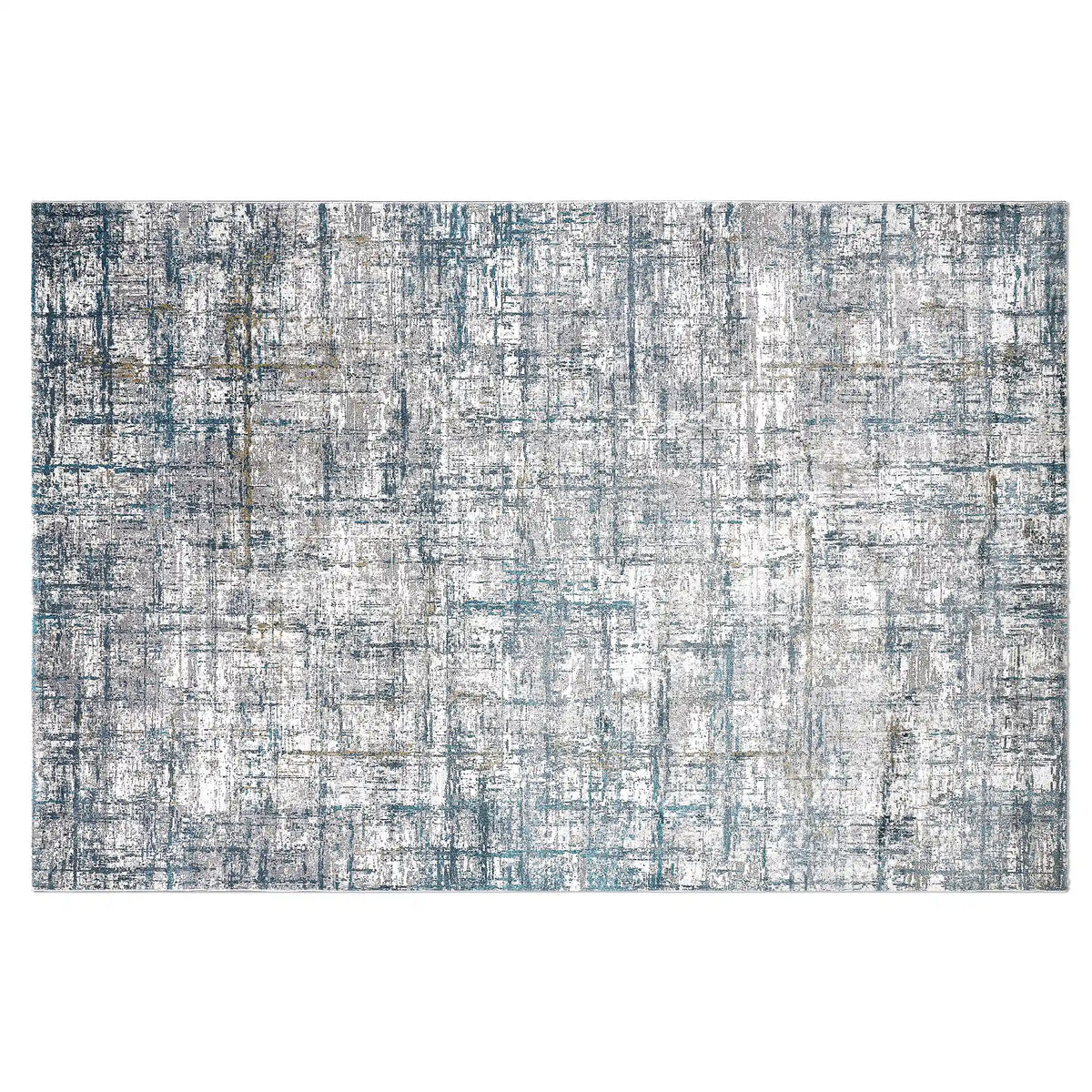 Torino Interwoven Grid Abstract Neutral Area Rug Understated Textured Carpet Modern Minimalist Grid Style