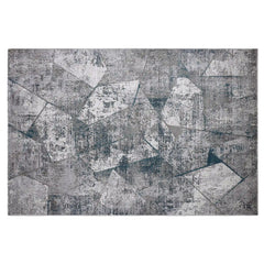 Torino Fragmented Mosaic Abstract Neutral Area Rug Modern Distressed Fragmented Geometric Style Carpet