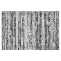 Torino Vertical Rainline Neutral Area Rug with Relaxed Feel & Natural Texture Carpet Modern Rainline Texture Style