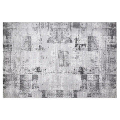 Torino Washed Linear Layered Abstract Neutral Area Rug Vintage-Style Relaxed Carpet Modern Washed Distressed Style