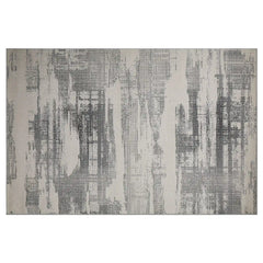 Xiangshe Textured Grid Modern Area Rug Artistic & Retro Minimalist & Rational Style Carpet