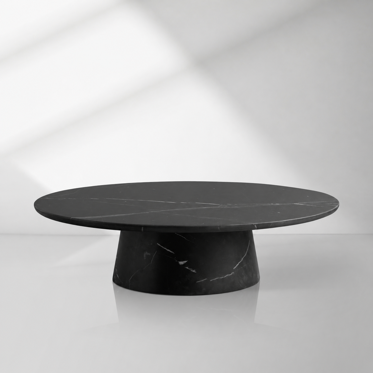 Modern Italian Marble Round Coffee Table & Nesting Set