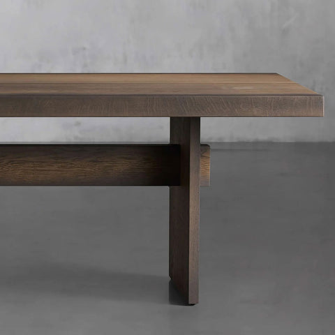 Mihaela Romanian Oak  Dining Table in Chestnut