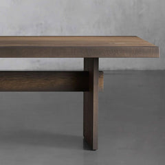 Mihaela Romanian Oak  Dining Table in Chestnut