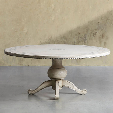 Girardi Geo Link Bell'Arte Hand-Painted Round Dining Table