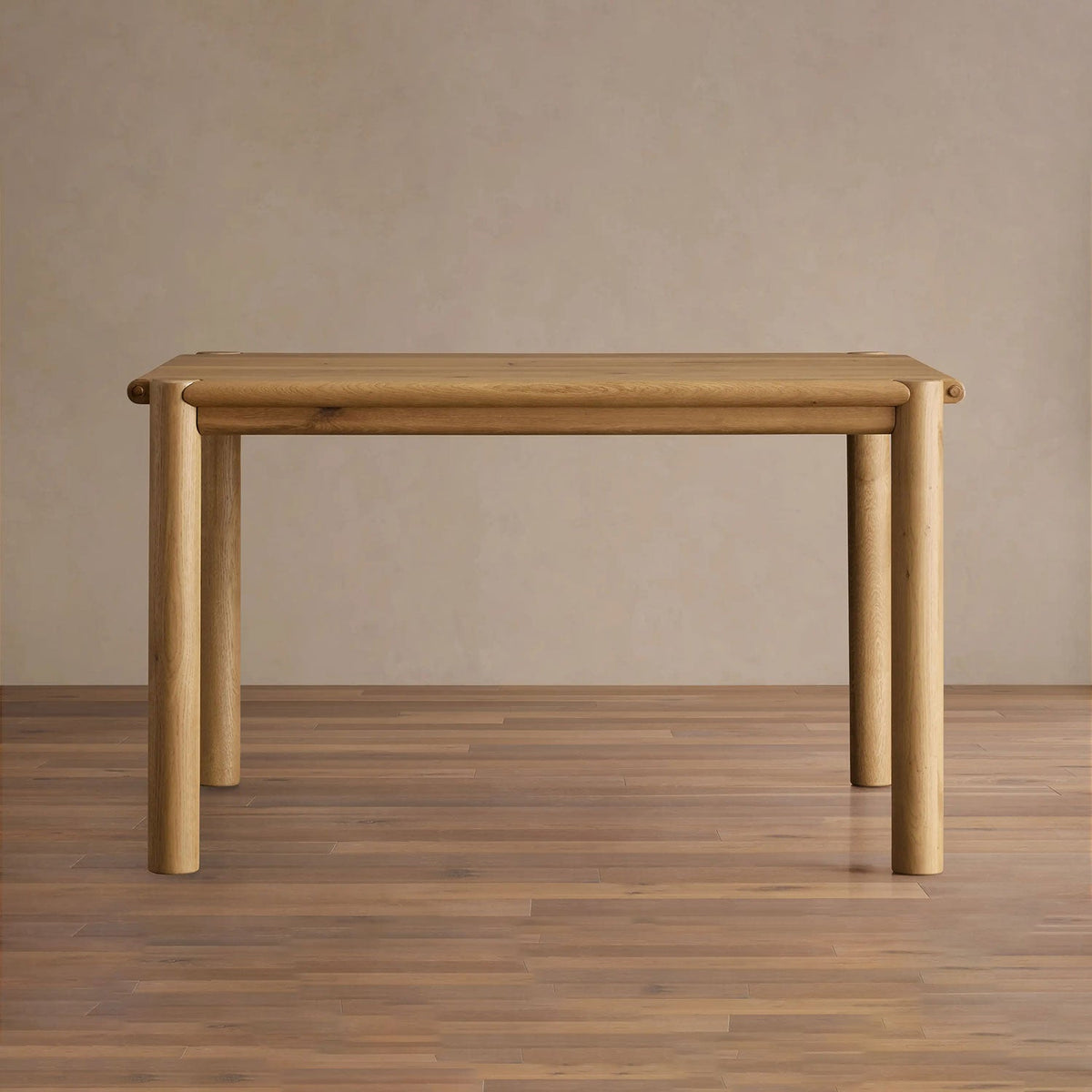 Sulina Wood Extension Dining Table Oak Drop-Leaf Design