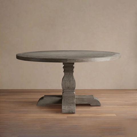 Kensington Round  solid oak Top Dining Table with Finnish Pine Base
