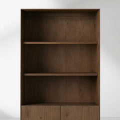 Felton Solid Oak Bookcase Cabinet With Removable Shelves