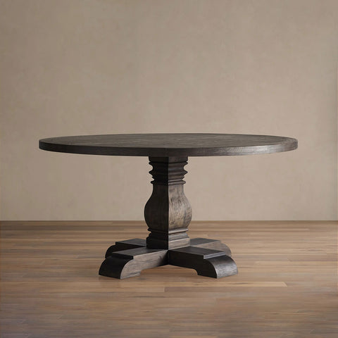 Kensington Round  solid oak Top Dining Table with Finnish Pine Base