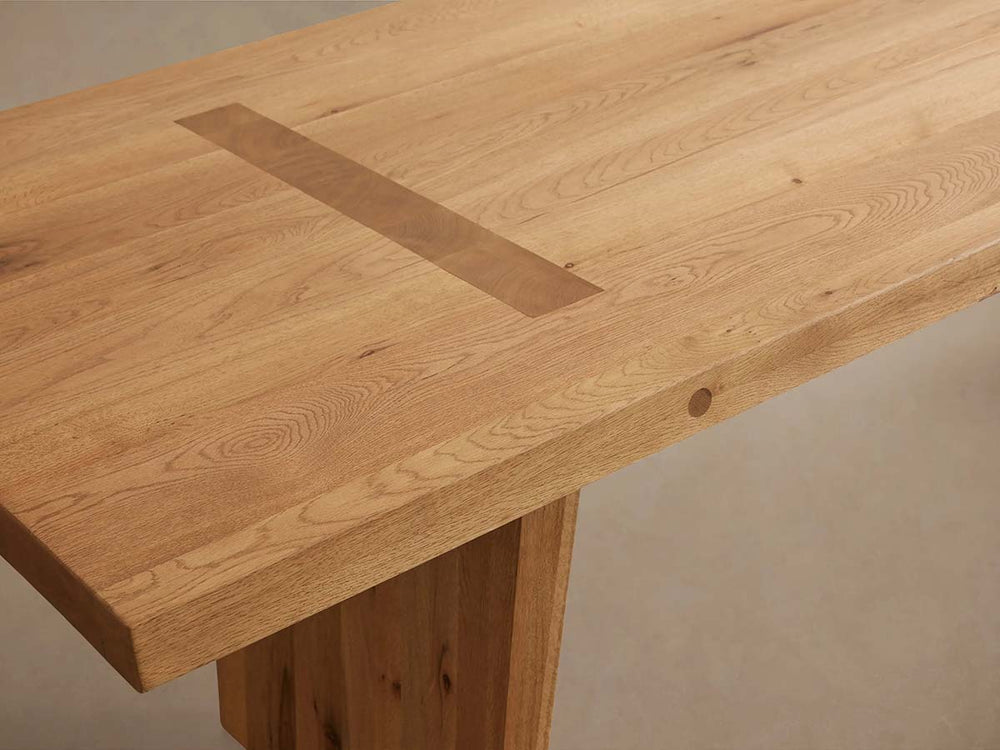 Panta Collection Table Panta Romanian Oak Dining Table Rectangle Wood Dining Table – Halo Loom