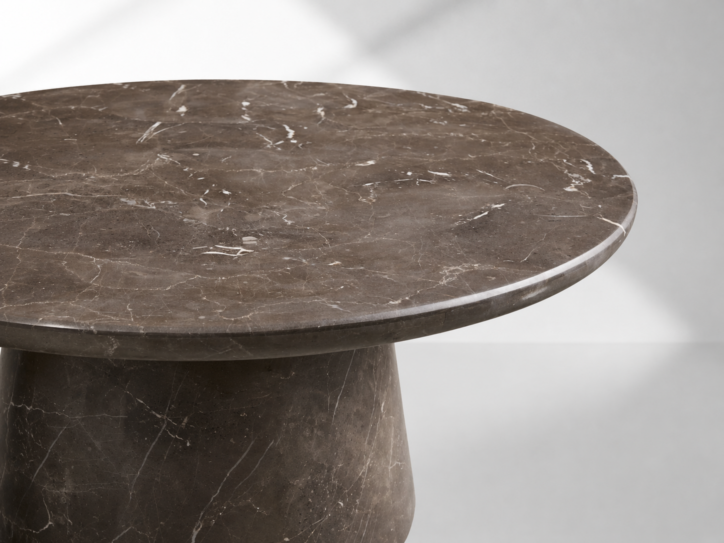 Modern Italian Marble Round Coffee Table & Nesting Set
