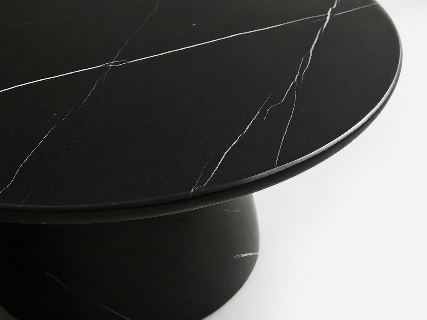 Modern Italian Marble Round Coffee Table & Nesting Set