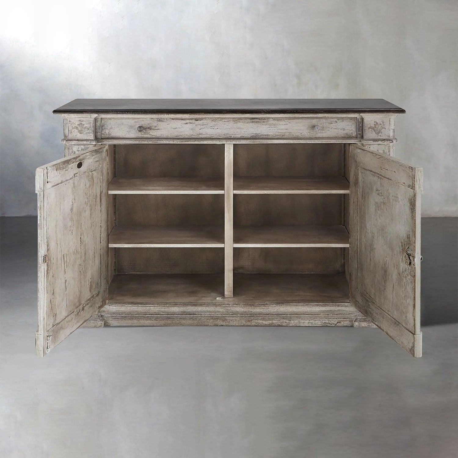 Messina Center Floral Bell'Arte Sideboard Buffet Table Wood Living Room Entryways Cabinet