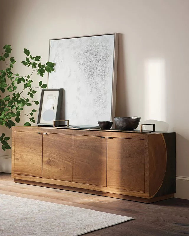 Acacius Yukas Sideboard TV Stand Wood Living Room Entrance Cabinet Unit Media Console