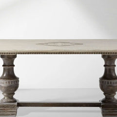 Florence Center Hand-painted Floral Extensions Dining Table