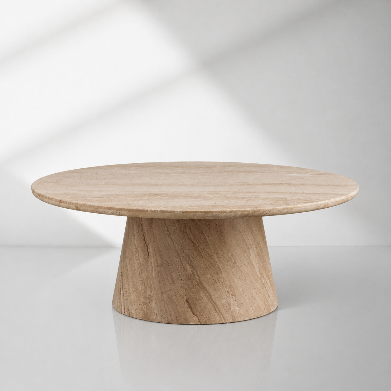Modern Italian Marble Round Coffee Table & Nesting Set