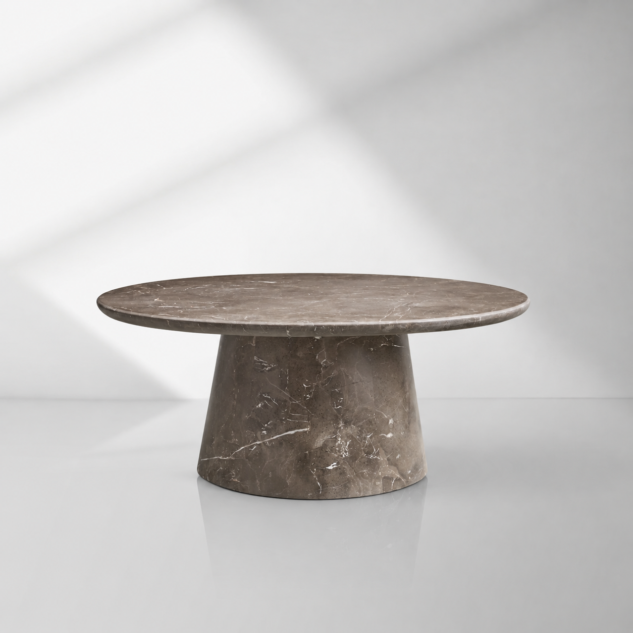 Modern Italian Marble Round Coffee Table & Nesting Set