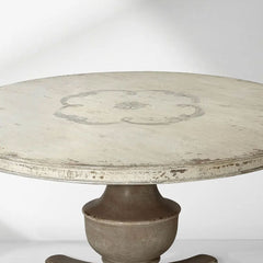 Biancca Round Dining Table Hand-painted floral in Italy