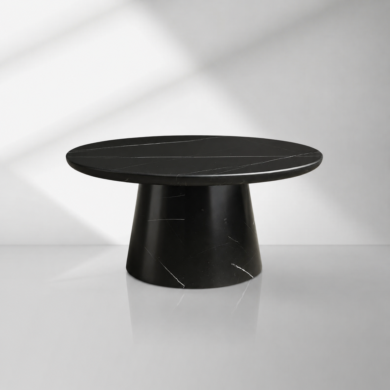Modern Italian Marble Round Coffee Table & Nesting Set