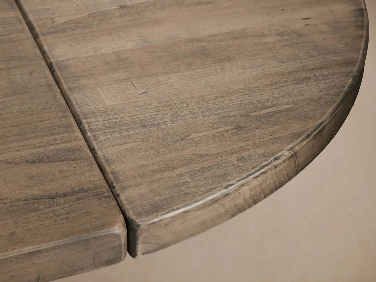 Tuscany Wood Extension Dining Table Oval Poplar Dining Table