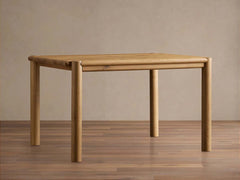 Sulina Wood Extension Dining Table Oak Drop-Leaf Design