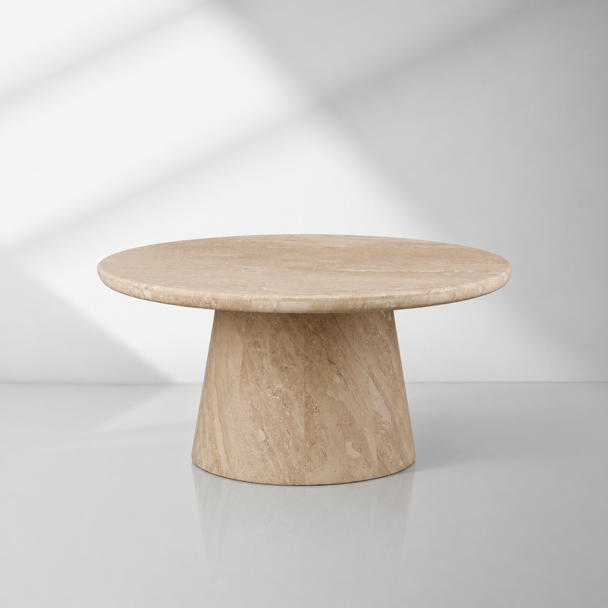 Modern Italian Marble Round Coffee Table & Nesting Set