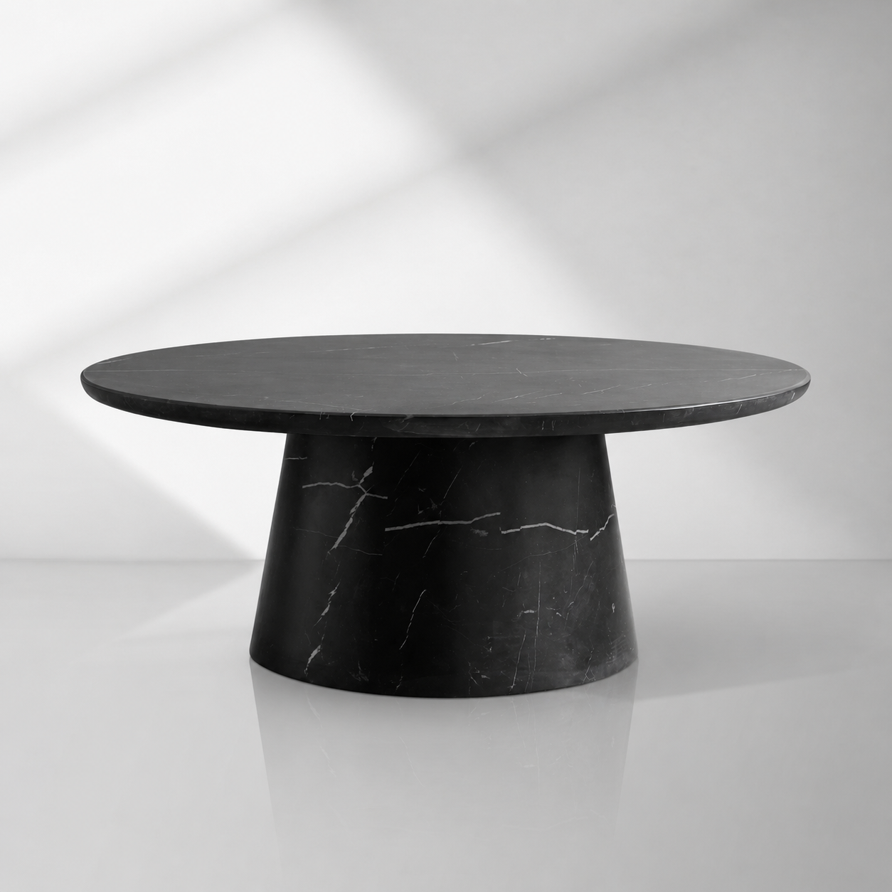 Modern Italian Marble Round Coffee Table & Nesting Set